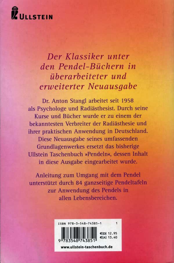 Anton STangl Pendelbuch